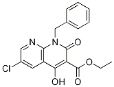Ethyl 1-benzyl-6-chloro-4-hydroxy-2-oxo-1,2-dihydro[1,8]naphthyridine-3-carboxylate CAS#: 179063-99-1