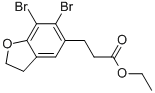 Ethyl 3-(6,7-Dibromo-2,3-dihydro-1-benzofuran-5-yl)propanoate CAS#: 196597-75-8
