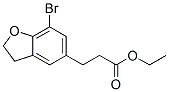 Ethyl 3-(7-Bromo-2,3-dihydro-1-benzofuran-5-yl)propanoate CAS#: 196597-67-8
