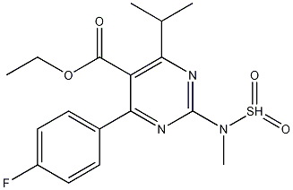 Ethyl 4-(4-Fluorophenyl)-6-isopropyl-2-(N-methylsulfonamido)pyrimidine-5-carboxylate CAS#: 1035595-71-1