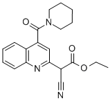 Ethyl alpha-cyano-4-(1-piperidinylcarbonyl)-2-quinolineacetate CAS#: 194713-20-7