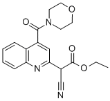 Ethyl alpha-cyano-4-(4-morpholinylcarbonyl)-2-quinolineacetate CAS#: 180859-75-0