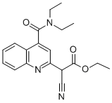 Ethyl alpha-cyano-4-((diethylamino)carbonyl)-2-quinolineacetate CAS#: 194713-18-3