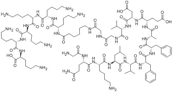 GLY-AMYLOID BETA-PROTEIN (15-25)-GLY-EPSILON-AMINOCAPROYL(-LYS)6 CAS#: 184951-46-0