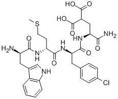 H-D-TRP-D-MET-P-CHLORO-D-PHE-GLA-NH2 CAS#: 178396-45-7