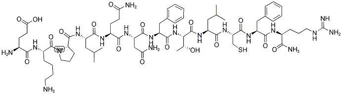 H-GLU-LYS-PRO-LEU-GLN-ASN-PHE-THR-LEU-CYS-PHE-ARG-NH2 CAS#: 180387-75-1