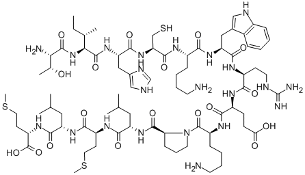 H-THR-ILE-HIS-CYS-LYS-TRP-ARG-GLU-LYS-PRO-LEU-MET-LEU-MET-OH CAS#: 182917-44-8