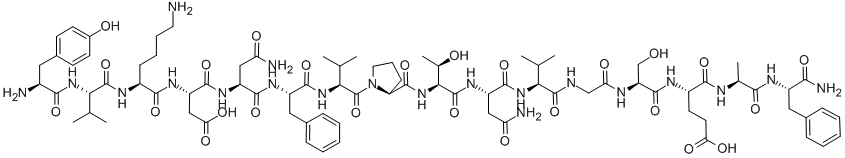 H-TYR-VAL-LYS-ASP-ASN-PHE-VAL-PRO-THR-ASN-VAL-GLY-SER-GLU-ALA-PHE-NH2 CAS#: 198277-54-2