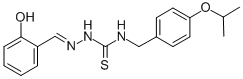 Hydrazinecarbothioamide, 2-((2-hydroxyphenyl)methylene)-N-((4-(1-methy lethoxy)phenyl)methyl)- CAS#: 186453-53-2