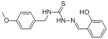 Hydrazinecarbothioamide, 2-((2-hydroxyphenyl)methylene)-N-((4-methoxyp henyl)methyl)- CAS#: 186453-51-0