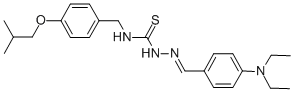 Hydrazinecarbothioamide, 2-((4-(diethylamino)phenyl)methylene)-N-((4-( 2-methylpropoxy)phenyl)methyl)- CAS#: 186453-63-4