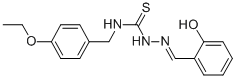 Hydrazinecarbothioamide, N-((4-ethoxyphenyl)methyl)-2-((2-hydroxypheny l)methylene)- CAS#: 186453-52-1