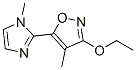Isoxazole, 3-ethoxy-4-methyl-5-(1-methyl-1H-imidazol-2-yl)- (9CI) CAS#: 194286-92-5