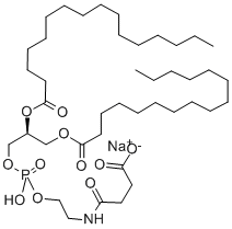 L-ALPHA-PHOSPHATIDYL-ETHANOLAMINE DIPALMITOYL, N-SUCCINYL SODIUM SALT CAS#: 186800-61-3