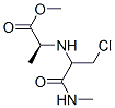 L-Alanine,N-[1-(chloromethyl)-2-(methylamino)-2-oxoethyl]-,methylester(9CI) CAS#: 182552-14-3