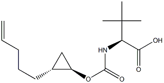 L-Valine, 3-Methyl-N-[[[(1R,2R)-2-(4-penten-1-yl)cyclopropyl]oxy]carbonyl]- CAS#: 1026200-27-0