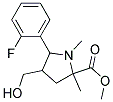 METHYL 5-(2-FLUOROPHENYL)-4-(HYDROXYMETHYL)-1,2-DIMETHYL-2-PYRROLIDINECARBOXYLATE CAS#: 1052611-84-3