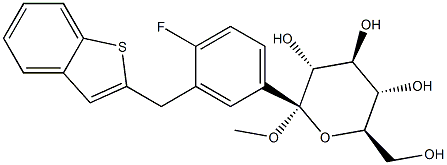 Methyl 1-C-[3-(benzo[b]thien-2-ylMethyl)-4-fluorophenyl]- CAS#: 1034305-23-1
