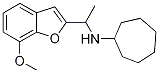 N-[1-(7-methoxy-1-benzofuran-2-yl)ethyl]cycloheptanamine CAS#: 1036559-22-4
