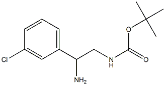 N-[2-AMINO-2-(3-CHLOROPHENYL)ETHYL]-CARBAMIC ACID 1,1-DIMETHYLETHYL ESTER CAS#: 1047630-73-8