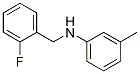 N-(2-Fluorobenzyl)-3-Methylaniline, 97% CAS#: 1019587-91-7