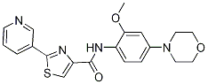 N-[2-Methoxy-4-(4-morpholinyl)phenyl]-2-(3-pyridinyl)-4-thiazolecarboxamide CAS#: 1042672-97-8