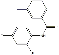 N-(2-bromo-4-fluorophenyl)-3-methylbenzamide CAS#: 1038736-07-0
