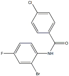 N-(2-bromo-4-fluorophenyl)-4-chlorobenzamide CAS#: 1039316-21-6