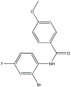 N-(2-bromo-4-fluorophenyl)-4-methoxybenzamide CAS#: 1039869-80-1