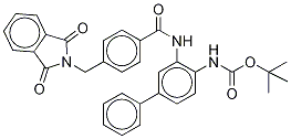 N-[3-[[4-[(1,3-Dihydro-1,3-dioxo-2H-isoindol-2-yl)methyl]benzoyl]amino][1,1'-biphenyl]-4-yl]carbamic Acid tert-Butyl Ester CAS#: 1003316-11-7