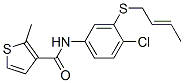 N-[3-[(E)-but-2-enyl]sulfanyl-4-chloro-phenyl]-2-methyl-thiophene-3-ca rboxamide CAS#: 178870-03-6