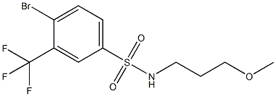N-(3-Methoxypropyl) 4-broMo-3-trifluoroMethylbenzenesulfonaMide CAS#: 1020252-98-5