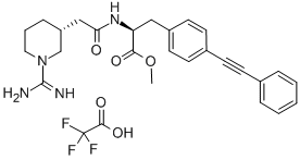 N-[[(3R)-1-(AMINOIMINOMETHYL)-3-PIPERIDINYL]ACETYL]-4-(PHENYLETHYNYL)-L-PHENYLALANINE METHYL ESTER TRIFLUOROACETATE CAS#: 193744-04-6