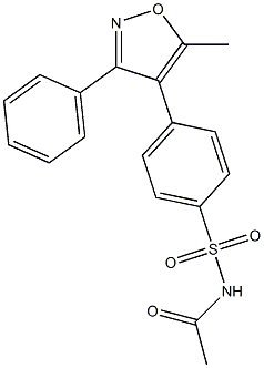 N-((4-(5-Methyl-3-phenylisoxazol-4-yl)phenyl)sulfonyl)acetaMide CAS#: 198471-06-6