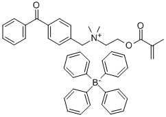 N-(4-[BENZOYL]BENZYL)-N,N-DIMETHYL-N-(2-[METHACRYLOYL]ETHYL) AMMONIUM TETRAPHENYLBORATE CAS#: 191093-16-0