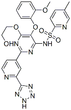 N-[6-(2-hydroxyethoxy)-5-(2-methoxyphenoxy)-2-[2-(2H-tetrazol-5-yl)pyridin-4-yl]pyrimidin-4-yl]-5-methyl-pyridine-2-sulfonamide CAS#: 180384-56-9