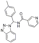 N-(Benzotriazol-1-yl-p-tolyl-methyl)-nicotinamide CAS#: 182491-51-6