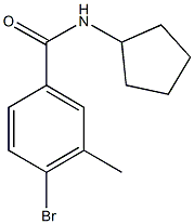 N-Cyclopentyl4-broMo-3-MethylbenzaMide CAS#: 1020252-78-1