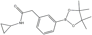 N-Cyclopropyl-2-[3-(4,4,5,5-tetramethyl-1,3,2-dioxaborolan-2-yl)phenyl]acetamide CAS#: 1031747-48-4