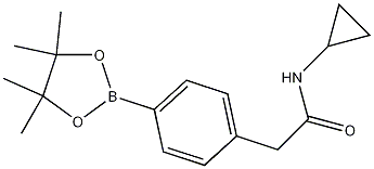 N-Cyclopropyl-2-(4-(4,4,5,5-tetramethyl-1,3,2-dioxaborolan-2-yl)phenyl)acetamide CAS#: 1031747-36-0