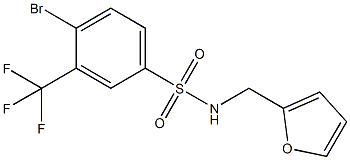 N-(Furan-2-ylMethyl)4-broMo-3-trifluoroMethylbenzenesulfonaMide CAS#: 1020252-97-4