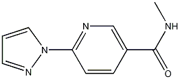 N-Methyl-6-(1H-pyrazol-1-yl)nicotinamide ,97% CAS#: 1001659-25-1