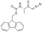 N-alpha-(9-Fluorenylxycarbonyl)-L-alaninyl-diazomethane, (3S)-3-Fmoc-amino-1-diazo-2-butanone CAS#: 193954-23-3