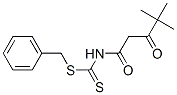 N-benzylsulfanylcarbothioyl-4,4-dimethyl-3-oxo-pentanamide CAS#: 178408-12-3