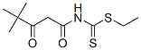 N-ethylsulfanylcarbothioyl-4,4-dimethyl-3-oxo-pentanamide CAS#: 178408-13-4
