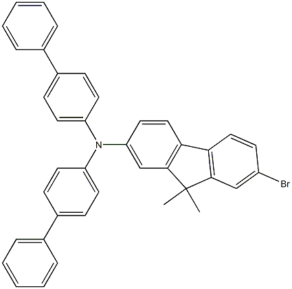 N,N-di([1,1'-biphenyl]-4-yl)-7-broMo-9,9-diMethyl-9H-fluoren-2-aMine CAS#: 1028647-98-4