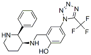 Phenol, 2-[[(2-phenyl-3-piperidinyl)amino]methyl]-4-[5-(trifluoromethyl)-1H-tetrazol-1-yl]-, (2S-cis)- CAS#: 180574-25-8