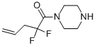 Piperazine, 1-(2,2-difluoro-1-oxo-4-pentenyl)- (9CI) CAS#: 191351-84-5