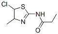 Propanamide, N-(5-chloro-4,5-dihydro-4-methyl-2-thiazolyl)- CAS#: 189039-00-7