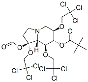 Propanoic acid, 2,2-dimethyl-, octahydro-1,6,8-tris(2,2,2-trichloroethoxy)carbonyloxy-7-indolizinyl ester, 1S-(1.alpha.,6.beta.,7.alpha.,8.beta.,8a.beta.)- CAS#: 185899-41-6